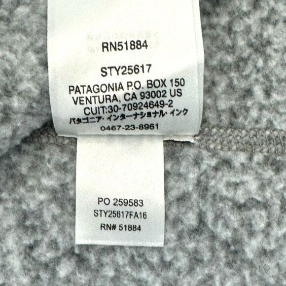 Patagonia Women's Better Sweater Quarter Zip Fleece Small Gray Pullover - Picture 11 of 13